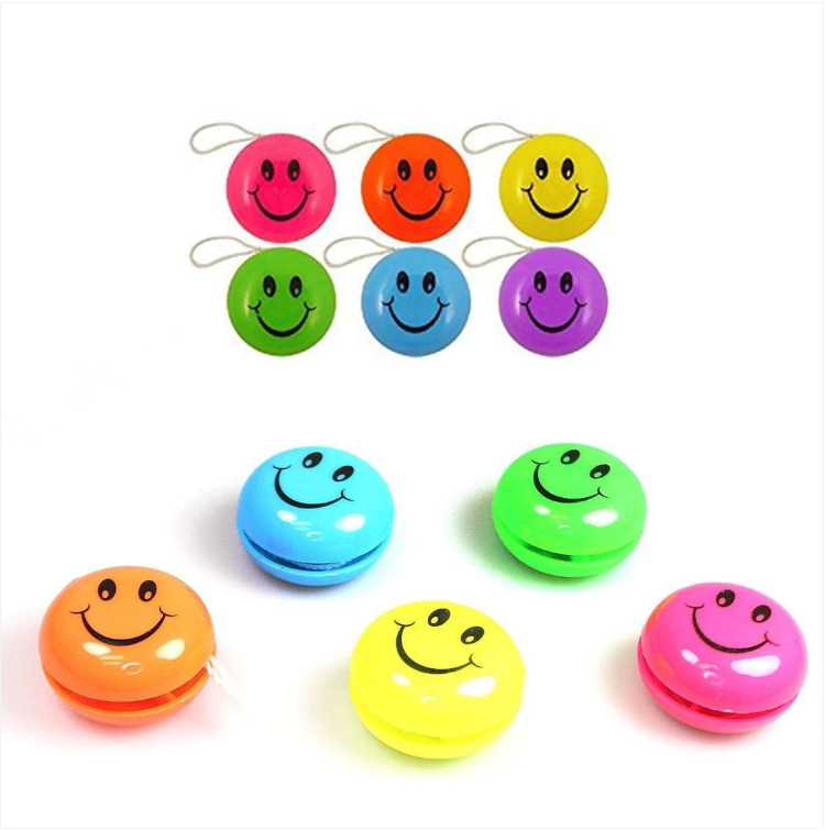 Set of 3 FUN Smiley Face Yo Yo's