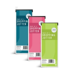 Shopping Jotter 3"x8" 4pk Colour Asst