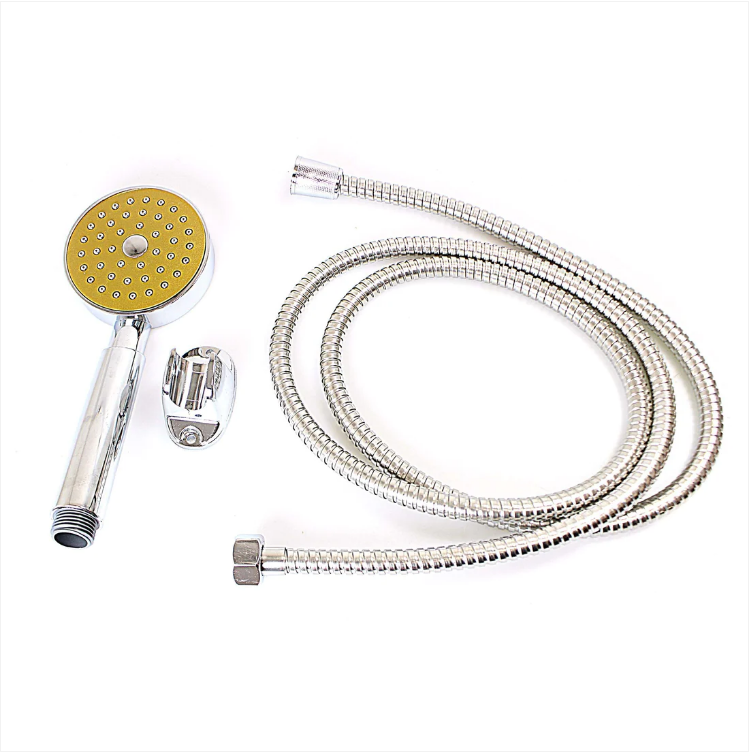 Shower Head With 1.8M Flexible Shower Hose Pipe Bathroom Set