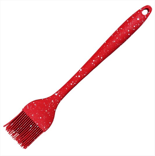 Silicone Basting Brush 4.3 x 26 cm Speckled Red