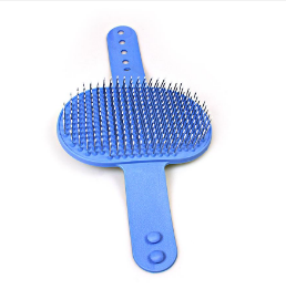 Silicone Dog Brush Metal Bristles with Hand Wrap 13 cm