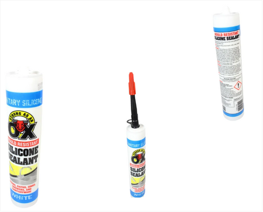 Silicone Sealant Cures Quickly For Permanent Flexible Seal 1 Piece