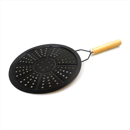 Simmer Ring Heat Diffuser Gas Electric Pan Matt Black With Handle