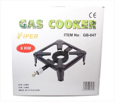 Single Gas Burner Viper Outdoor Camping Gas Stove 8kw