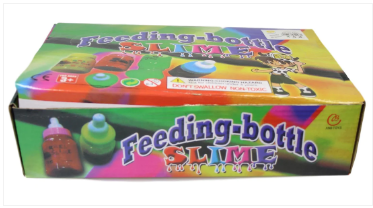 Slime Feeding Bottle Stress Relief Slime Kids Fun Putty Bottle Assorted Colours