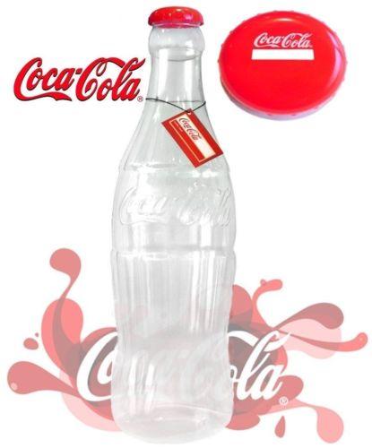 Small Coca Cola Plastic Money Bottle Saving Money Piggy Bank 30cm