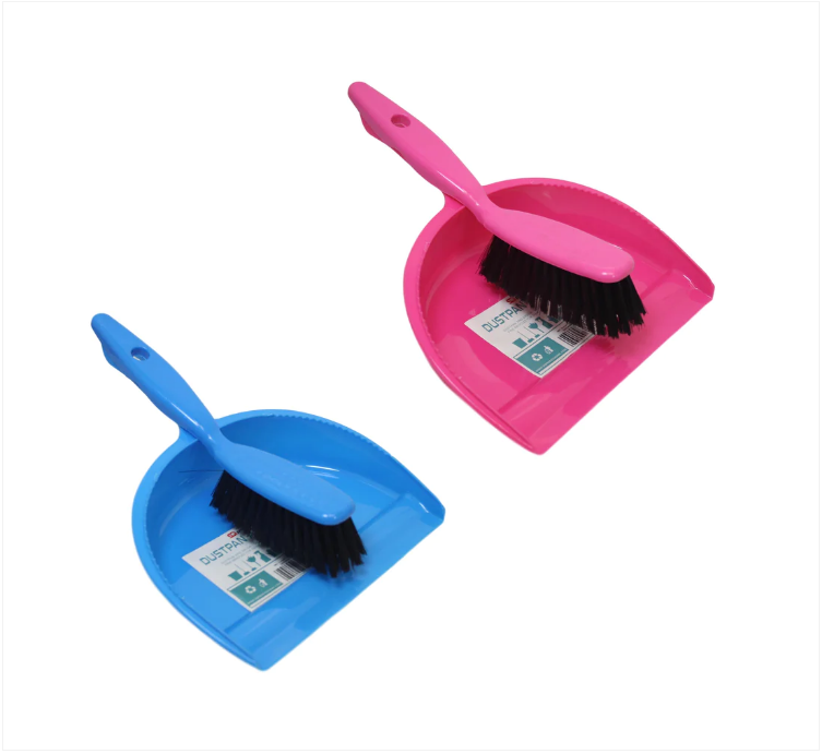 Small Dustpan And Brush Home Bedroom Bathroom Blue/Pink Random Sent