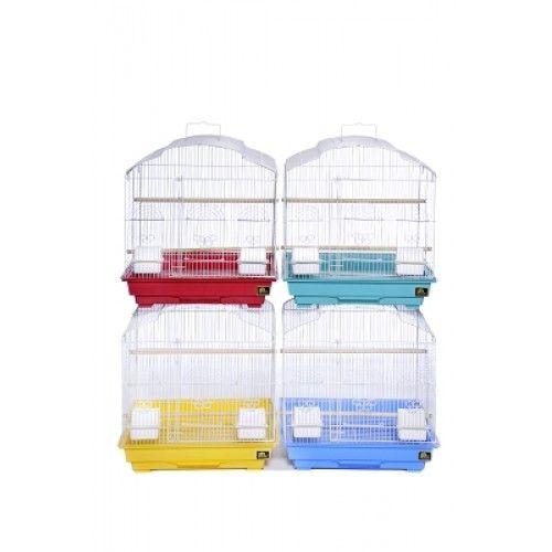 Small Indoor Bird Cage 22 x 26 cm Assorted Colours