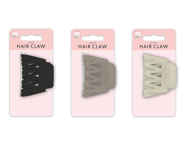 Small Matte Hair Claw Clip