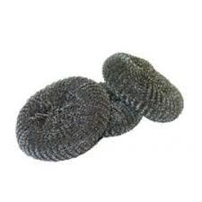 Small Stainless Steel Tough Cleaning Washing Up Scourer Pads 5 Pack