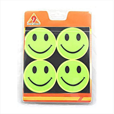 Smiley Face And Handprint Adhesive Reflectors