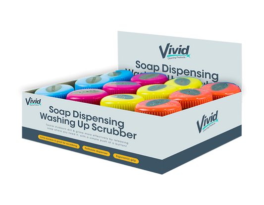 Soap Dispensing Washing Up Scrubber With PDQ