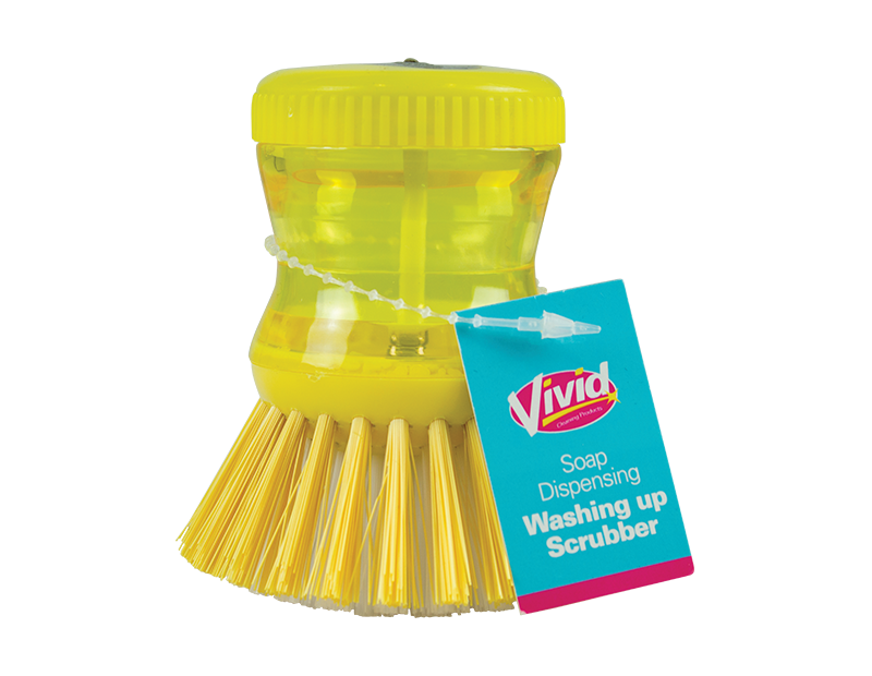 Soap Dispensing Washing Up Scrubber With PDQ