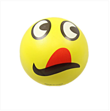 Soft Emoji Style Stress Relief Ball Yellow Assorted