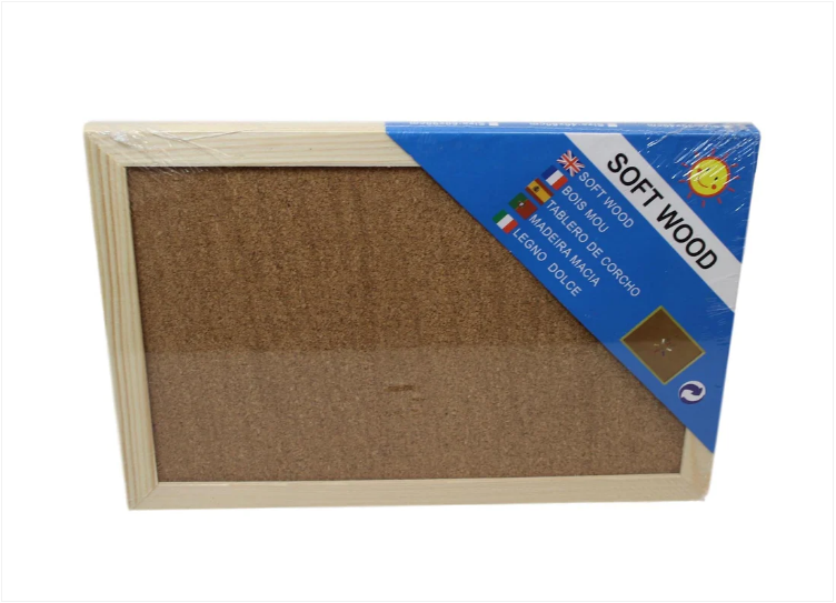 Soft Wood Pinning Board School Office Art and Crafts Soft Wood Board 30cm x 20cm