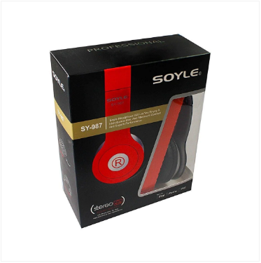 Soyle SY-987 Plastic Headphones with Cable Assorted Colours