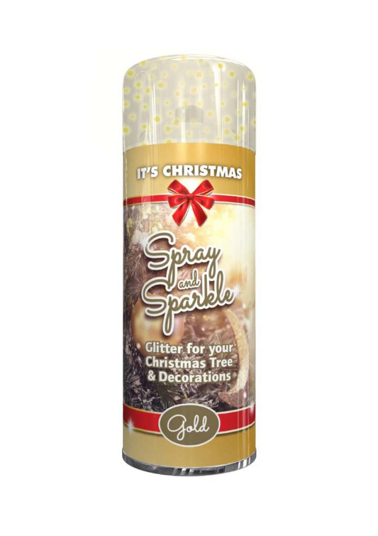 Sparkle Spray Paint Christmas Décor Gold 200ml