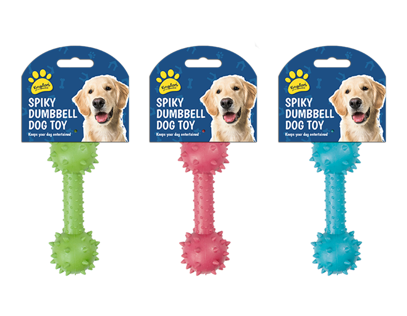 Spikey Dumbbell Dog Toy