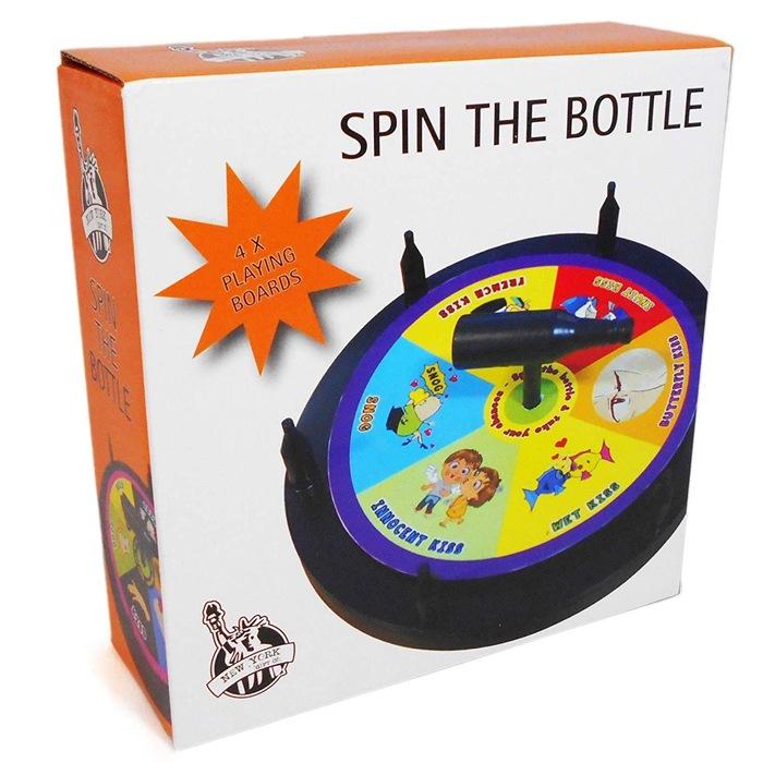 Spin The Bottle Household Family Game 4 x Playing Boards