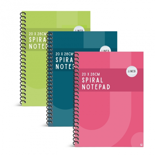 Spiral Notebook 20x28cm Colour Asst 1