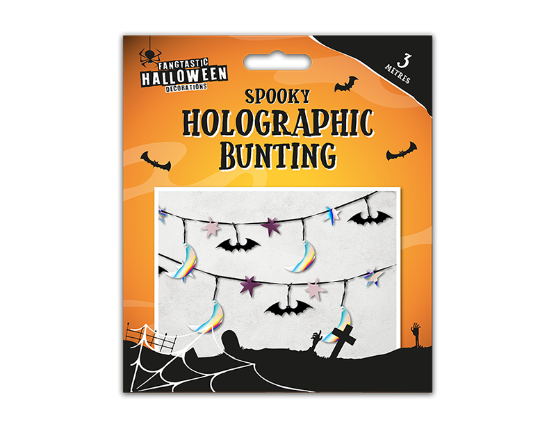 Spooky Halloween Bunting 3M PDQ