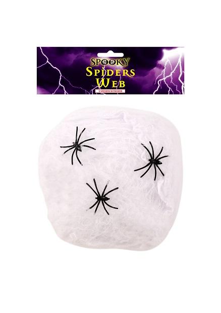 Spooky Spiders Web With Spiders Halloween Scary Jokes And Pranks 20g