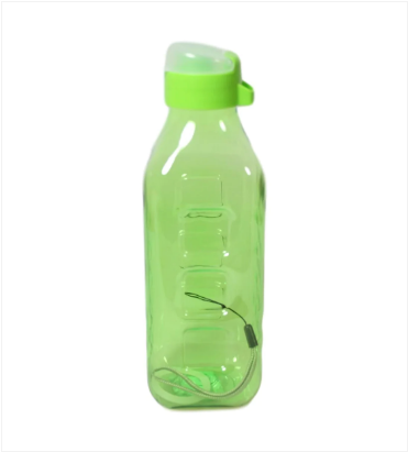 Sports Gym Fitness Drinking Water Plastic Bottle Refill With Lid Assorted Colour 21cm