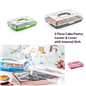 Square Brownie Cake Food Container Storage Box Tray Assorted Colours