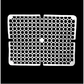 Square PVC Plastic Sink Mat with Circle Pattern 29 x 29 cm Assorted Colours