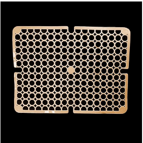 Square PVC Plastic Sink Mat with Circle Pattern 29 x 29 cm Assorted Colours