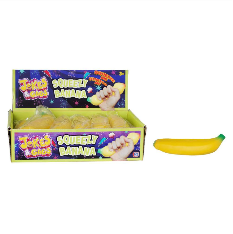 Squeezy Banana Jokes And Gags Squeezy Stress Relief Banana Toy