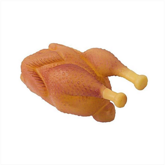 Squeezy Silicone Chicken, Dog Chew Pet Toy Approx 20cm