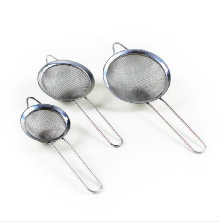 Stainless Steel Fine Mesh Strainers All Purpose Colander Sieve 10cm 8cm 7cm 3 in Pack