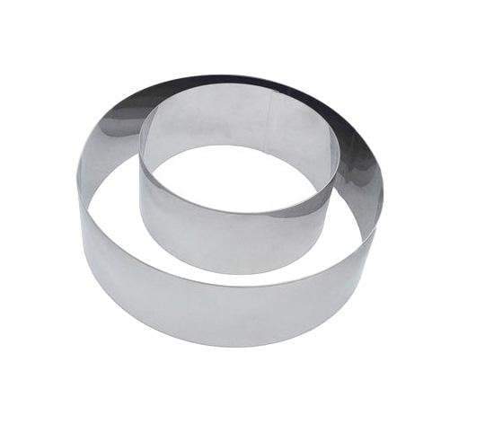 Stainless Steel Home Baking Cake Ring 15cm and 30cm 1 Pack Cake Round Tin