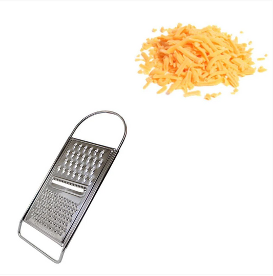 Stainless Steel Kitchen Grater 3 Way Flat Hand Grater Cheese Nutmeg Zest