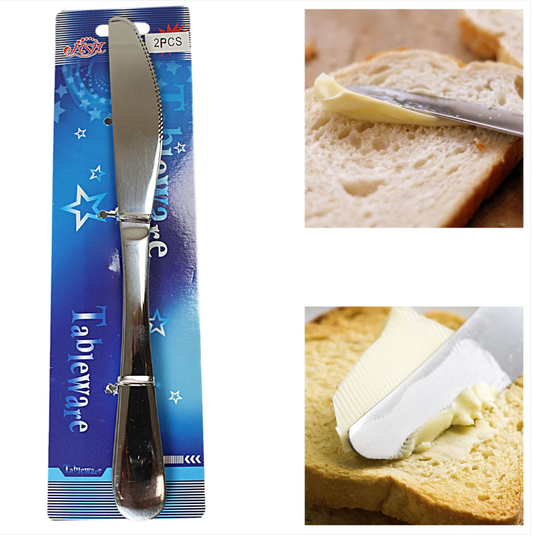 Stainless Steel Kitchen Tableware Butter Knife Pack of 2