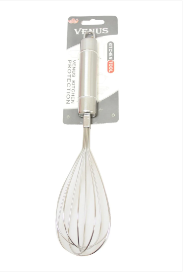 Stainless Steel Kitchen Whisk Egg Beater Kitchen Food Prep 26cm