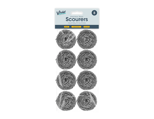 Stainless Steel Scourers 8pk