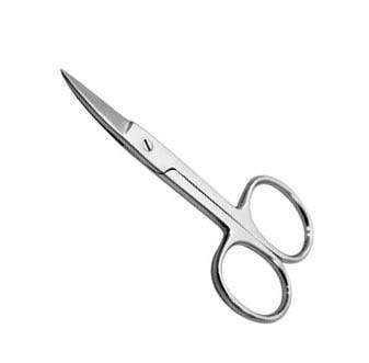 Stainless Steel Small Grooming Scissors Mustache Beard Scissors 1 Pack