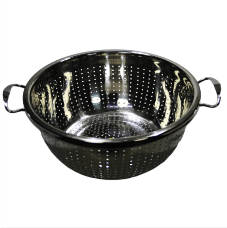 Stainless Steel Strainer Bowl Colander 2 Handles 28 - 34 cm