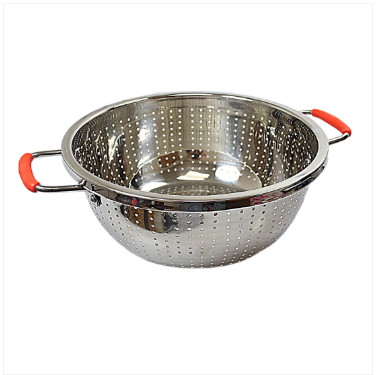 Stainless Steel Strainer Bowl Colander 2 Handles 28 - 34 cm