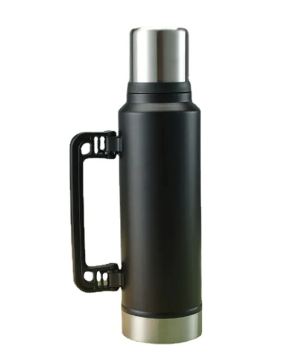 Stainless Steel Thermos Flask Bottle with Plastic Handle 1400 ml Assorted Colours