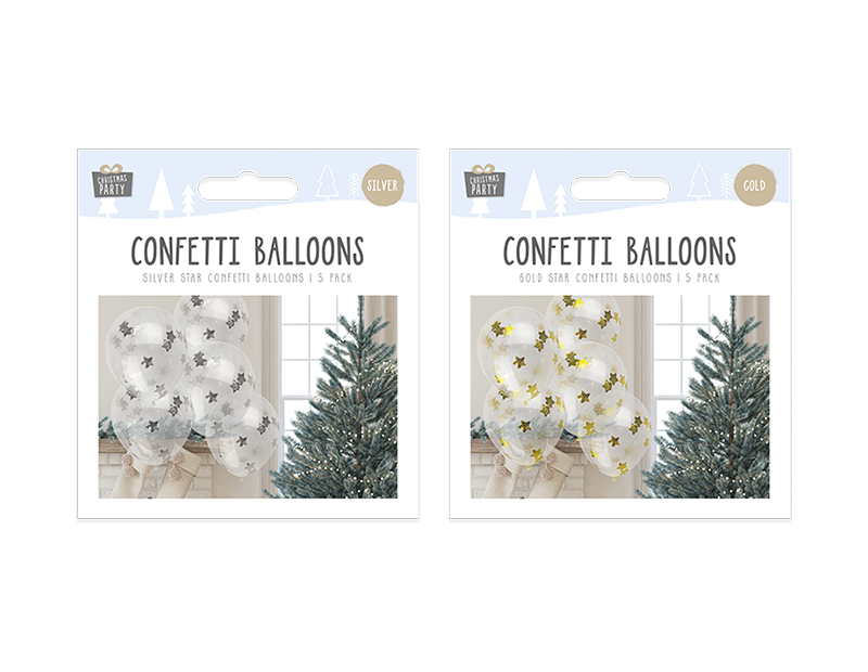 Star Confetti Balloons 5pk