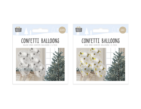 Star Confetti Balloons 5pk