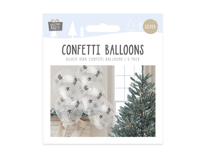 Star Confetti Balloons 5pk