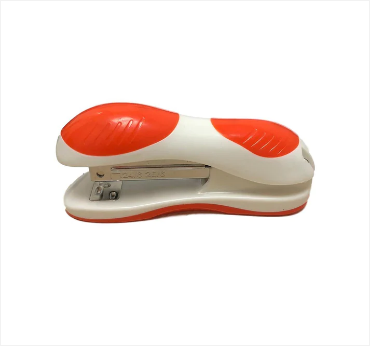 Stationery Office Stapler Padded Design 3 Orange Pink Blue Stapler (24/6) 12cm