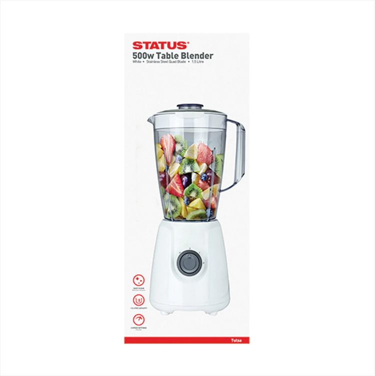 Status TULSA Speed Table Blender 2 Variable Speed Blender 1.5 Litre