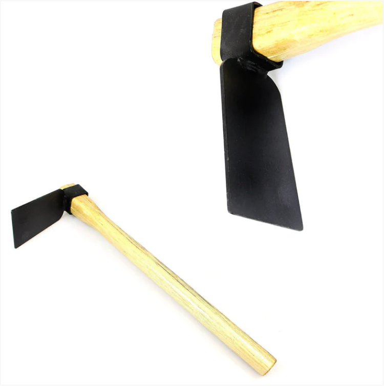 Steel Garden Hoe with Wooden Handle 36 cm