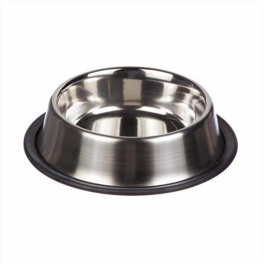 Steel Pet Bowl Dog Feeding Bowl Steel Small Size Approx Ideal For Dogs 18cm