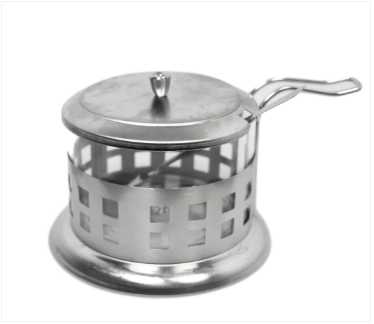 Steel Sugar Jar Home And Cafe Use 9cm x 8cm